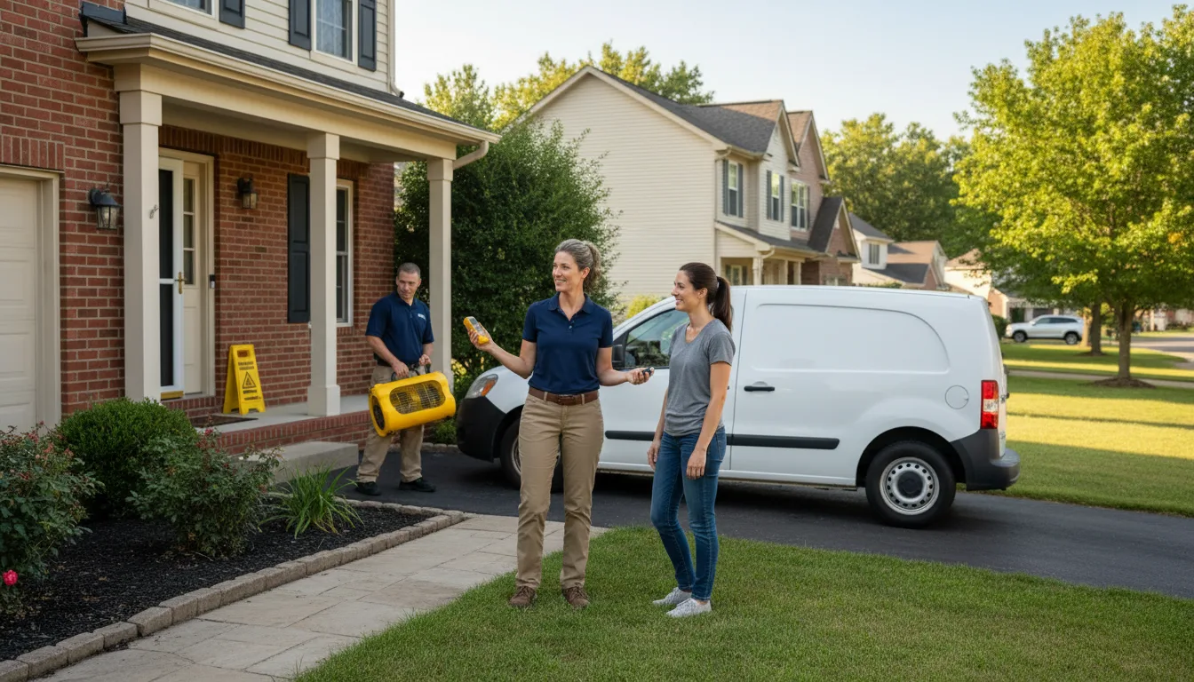 Residential water damage restoration in Harpers Ferry, WV